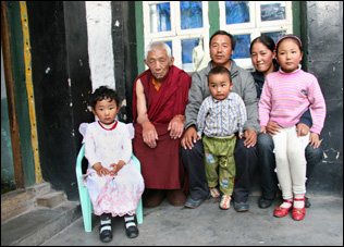 Luosang and His Family